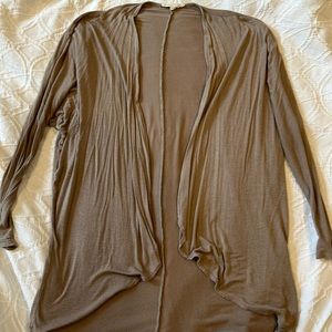 Brown tan flowy cardigan size XS